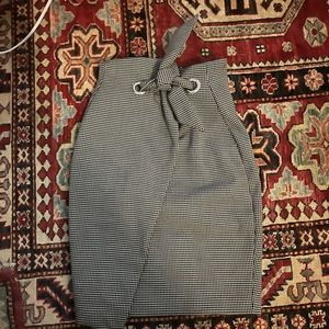 H & M houndstooth skirt